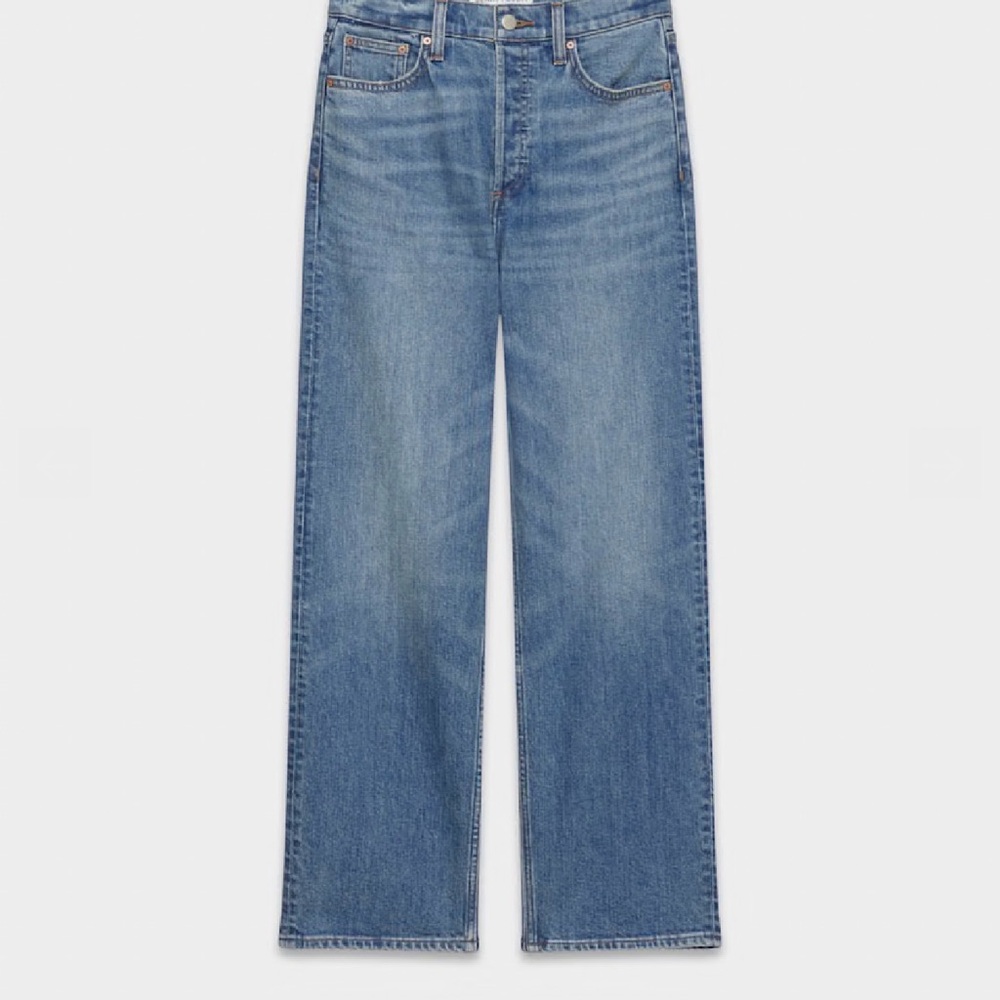 Denim Forum Straight Leg Blue Jeans